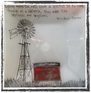 A beautiful plate given to me by my dear friend Liz Webb